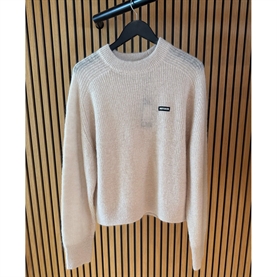 Rotate Light Knit Logo Sweater, Moonbeam
